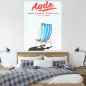 Departement Hérault, Südfrankreich - Agde Leinwanddruck (Insitu (Schlafzimmer))