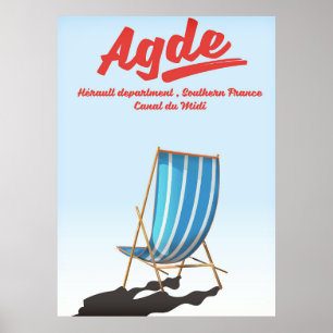 Departement Hérault, Südfrankreich - Agde Poster