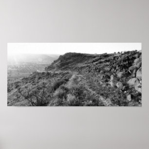 Departing Black Mesa Plateau (Color Desaturated) Poster
