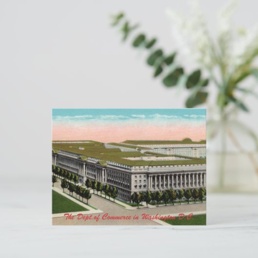 Department of Commerce Vintag Postcard Postkarte (Stehend Vorderseite)