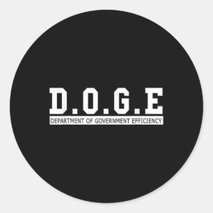 Department of Government Efficiency Runder Aufkleber