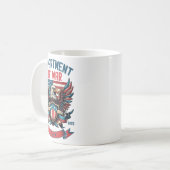 Department Of War Established 2025 Dow Kaffeetasse (Vorderseite Links)