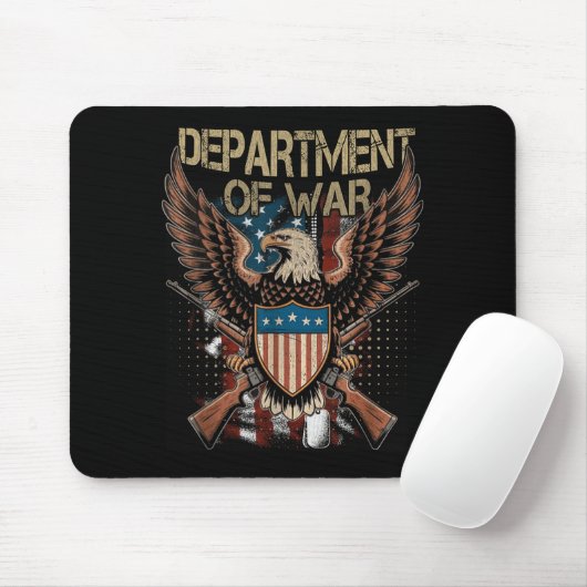 Department Of War Shirt Established 2025 Re-establ Mousepad (Mit Mouse)