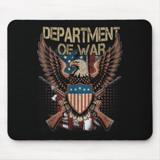 Department Of War Shirt Established 2025 Re-establ Mousepad (Vorne)