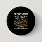 Department of War Usa Camouflage Flag Department O Button (Vorderseite)