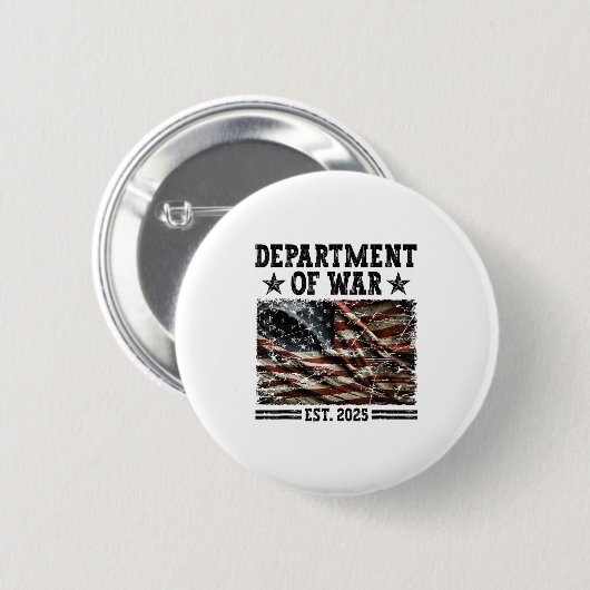 Department Of War Usa Camouflage Flag Department O Button (Vorne & Hinten)