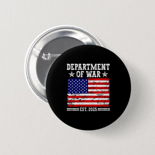 Department Of War Usa Camouflage Flag Department O Button (Vorne & Hinten)