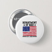Department Of War Usa Camouflage Flag Department O Button (Vorne & Hinten)