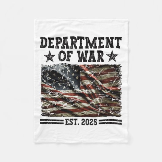 Department Of War Usa Camouflage Flag Department O Fleecedecke (Vorderseite)