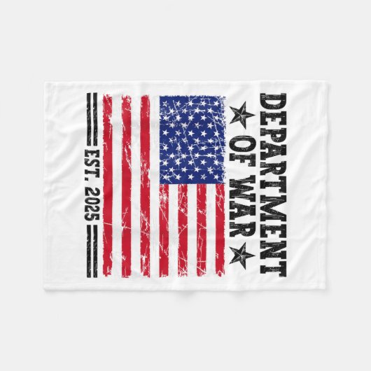 Department Of War Usa Camouflage Flag Department O Fleecedecke (Vorderseite (Horizontal))