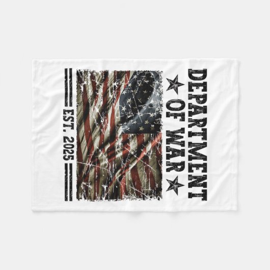 Department Of War Usa Camouflage Flag Department O Fleecedecke (Vorderseite (Horizontal))