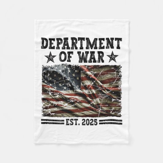 Department Of War Usa Camouflage Flag Department O Fleecedecke (Vorderseite)