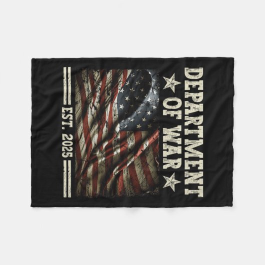 Department of War Usa Camouflage Flag Department O Fleecedecke (Vorderseite (Horizontal))