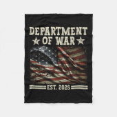 Department of War Usa Camouflage Flag Department O Fleecedecke (Vorderseite)