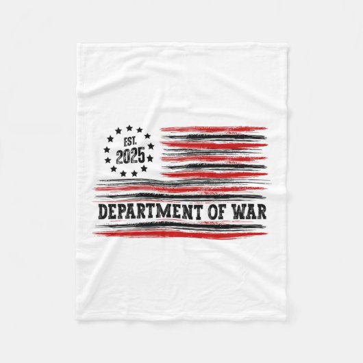 Department Of War Usa Camouflage Flag Department O Fleecedecke (Vorderseite)