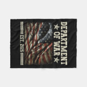 Department of War Usa Camouflage Flag Department O Fleecedecke (Vorderseite (Horizontal))