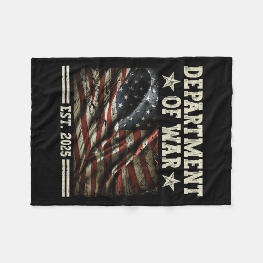 Department of War Usa Camouflage Flag Department O Fleecedecke (Vorderseite (Horizontal))