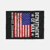 Department Of War Usa Camouflage Flag Department O Fleecedecke (Vorderseite (Horizontal))