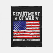 Department Of War Usa Camouflage Flag Department O Fleecedecke (Vorderseite)