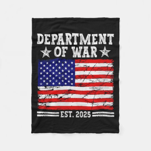 Department Of War Usa Camouflage Flag Department O Fleecedecke (Vorderseite)