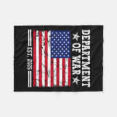 Department of War Usa Camouflage Flag Department O Fleecedecke (Vorderseite (Horizontal))