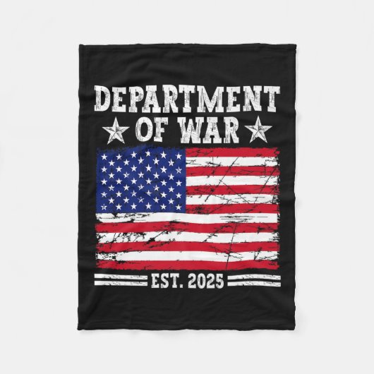 Department of War Usa Camouflage Flag Department O Fleecedecke (Vorderseite)