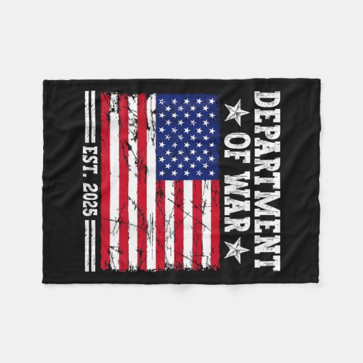 Department of War Usa Camouflage Flag Department O Fleecedecke (Vorderseite (Horizontal))