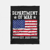 Department of War Usa Camouflage Flag Department O Fleecedecke (Vorderseite)