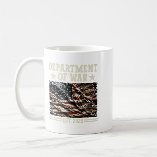 Department of War Usa Camouflage Flag Department O Kaffeetasse (Links)