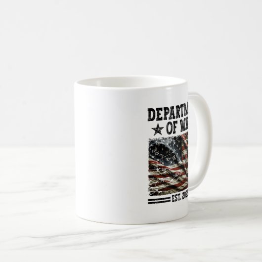 Department Of War Usa Camouflage Flag Department O Kaffeetasse (VorderseiteRechts)