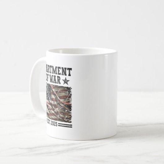 Department Of War Usa Camouflage Flag Department O Kaffeetasse (Vorderseite Links)