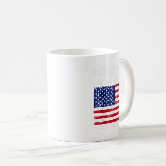 Department of War Usa Camouflage Flag Department O Kaffeetasse (VorderseiteRechts)