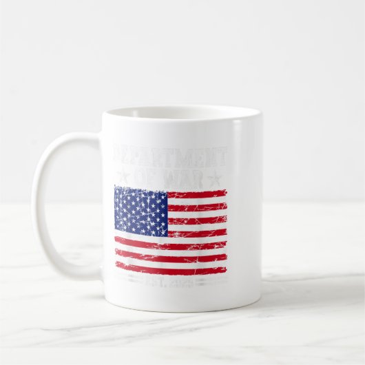 Department of War Usa Camouflage Flag Department O Kaffeetasse (Links)