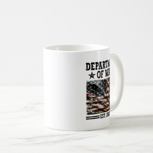 Department Of War Usa Camouflage Flag Department O Kaffeetasse (VorderseiteRechts)