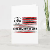Department Of War Usa Camouflage Flag Department O Karte (Vorderseite)