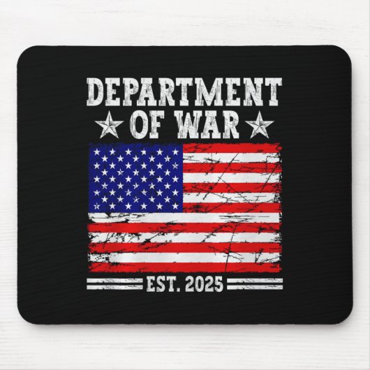 Department Of War Usa Camouflage Flag Department O Mousepad (Vorne)