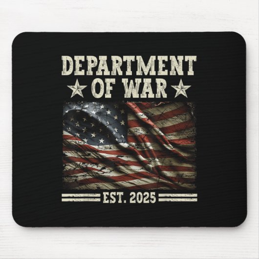 Department of War Usa Camouflage Flag Department O Mousepad (Vorne)
