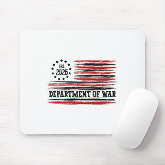 Department Of War Usa Camouflage Flag Department O Mousepad (Mit Mouse)