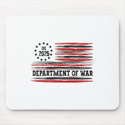 Department Of War Usa Camouflage Flag Department O Mousepad (Vorne)