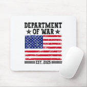 Department Of War Usa Camouflage Flag Department O Mousepad (Mit Mouse)