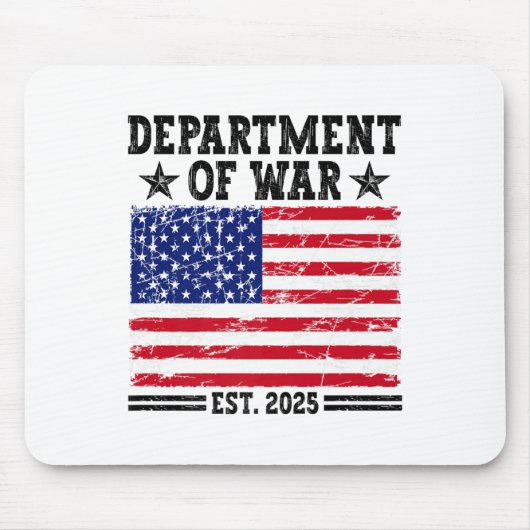 Department Of War Usa Camouflage Flag Department O Mousepad (Vorne)