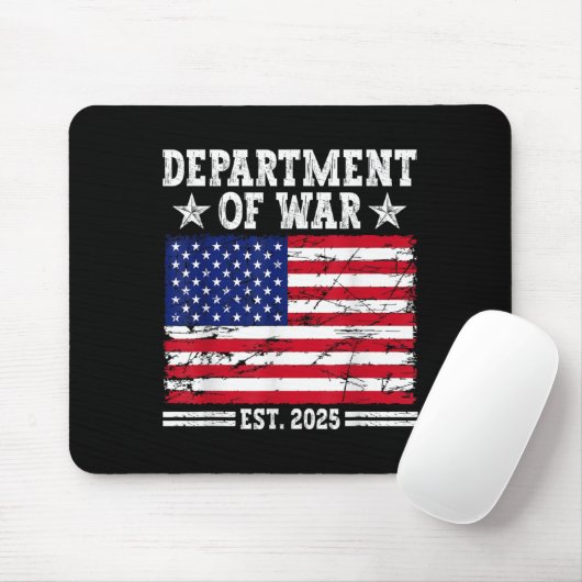 Department of War Usa Camouflage Flag Department O Mousepad (Mit Mouse)