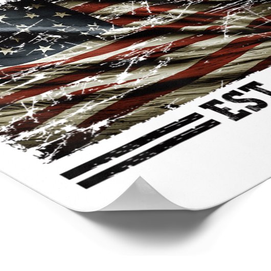 Department Of War Usa Camouflage Flag Department O Poster (Ecke)