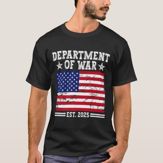 Department of War Usa Camouflage Flag Department O T-Shirt (Vorderseite)