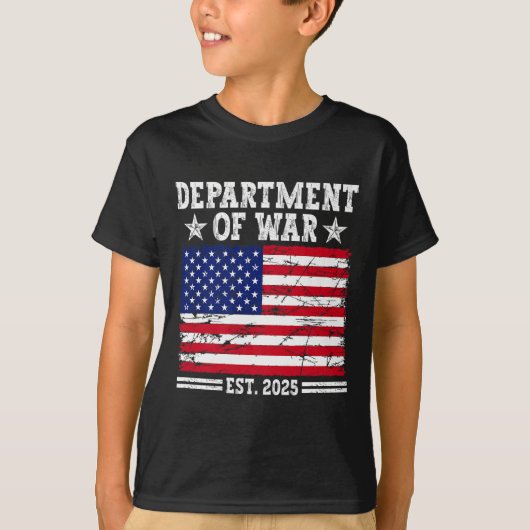 Department of War Usa Camouflage Flag Department O T-Shirt (Vorderseite)