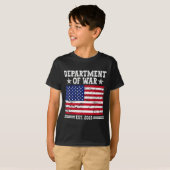 Department of War Usa Camouflage Flag Department O T-Shirt (Vorne ganz)