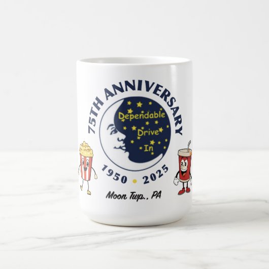 Dependable Drive In 75th Anniversary Mug Kaffeetasse (Mittel)