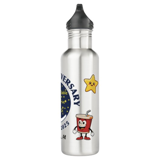 Dependable Drive In 75th Anniversary Water Bottle Edelstahlflasche (Rechts)