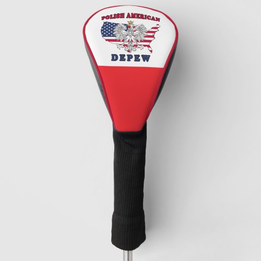Depew New York Polish Golf Headcover (Vorderseite)