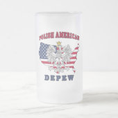 Depew New York Polish Mattglas Bierglas (Mittel)